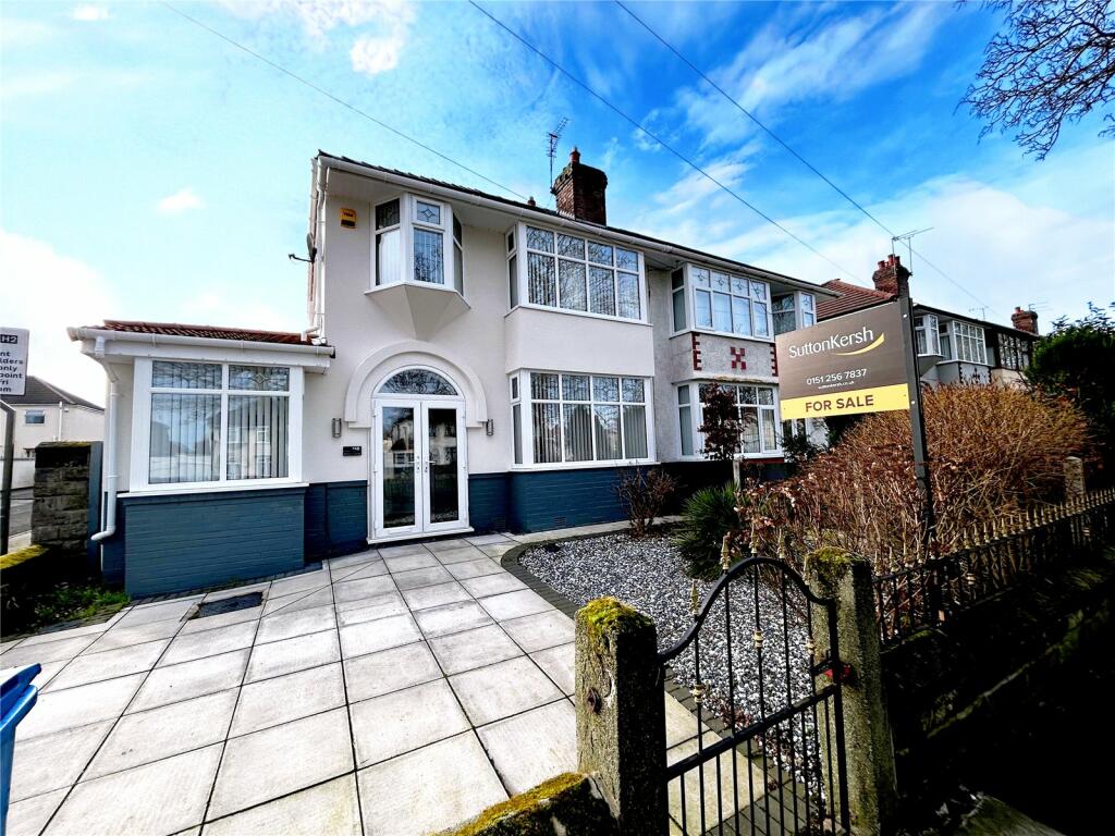 4 bedroom semidetached house for sale in Blackmoor Drive, Liverpool, Merseyside, L12