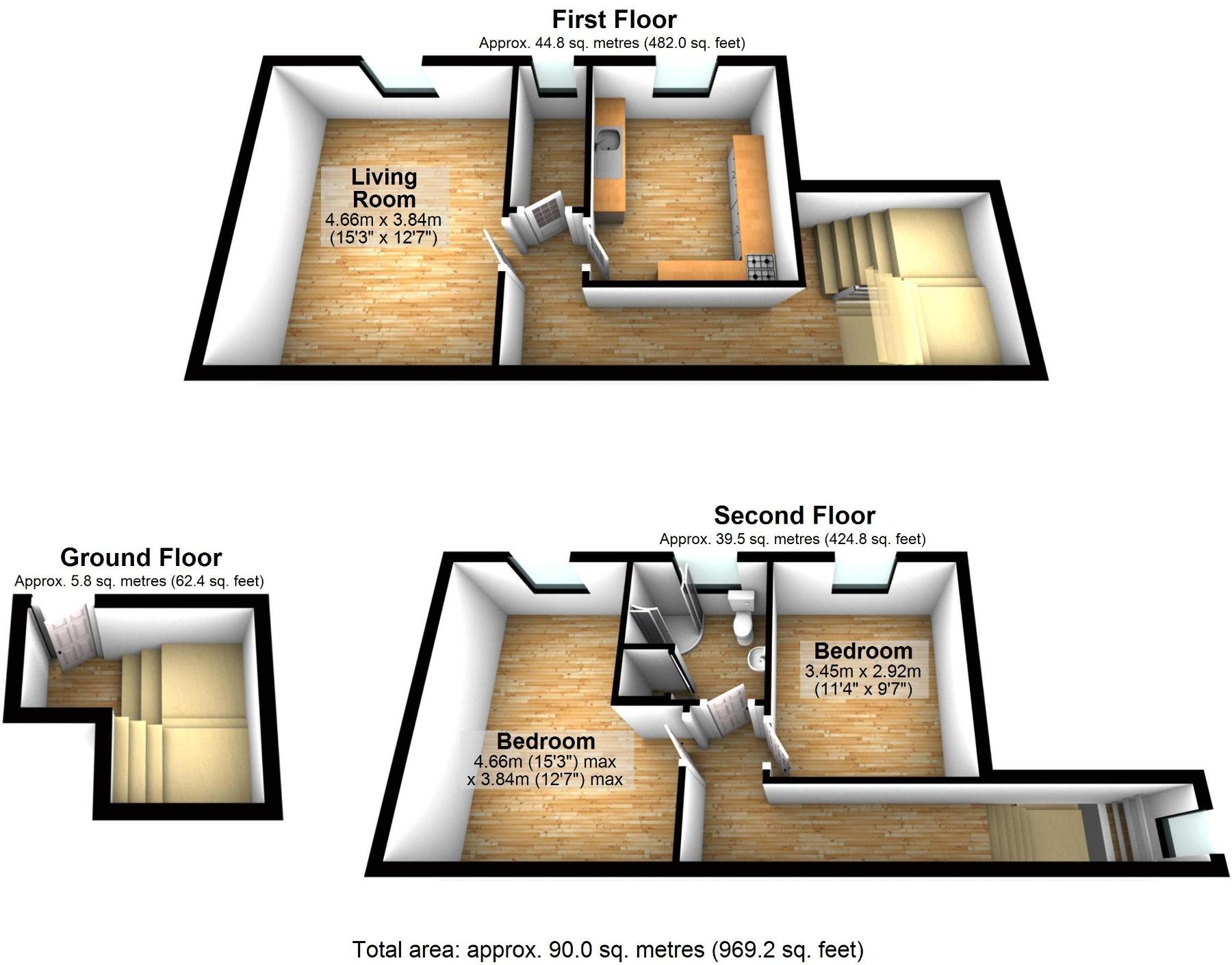 2 Bedroom Maisonette For Sale In Douglas Place Galashiels Selkirkshire Td1