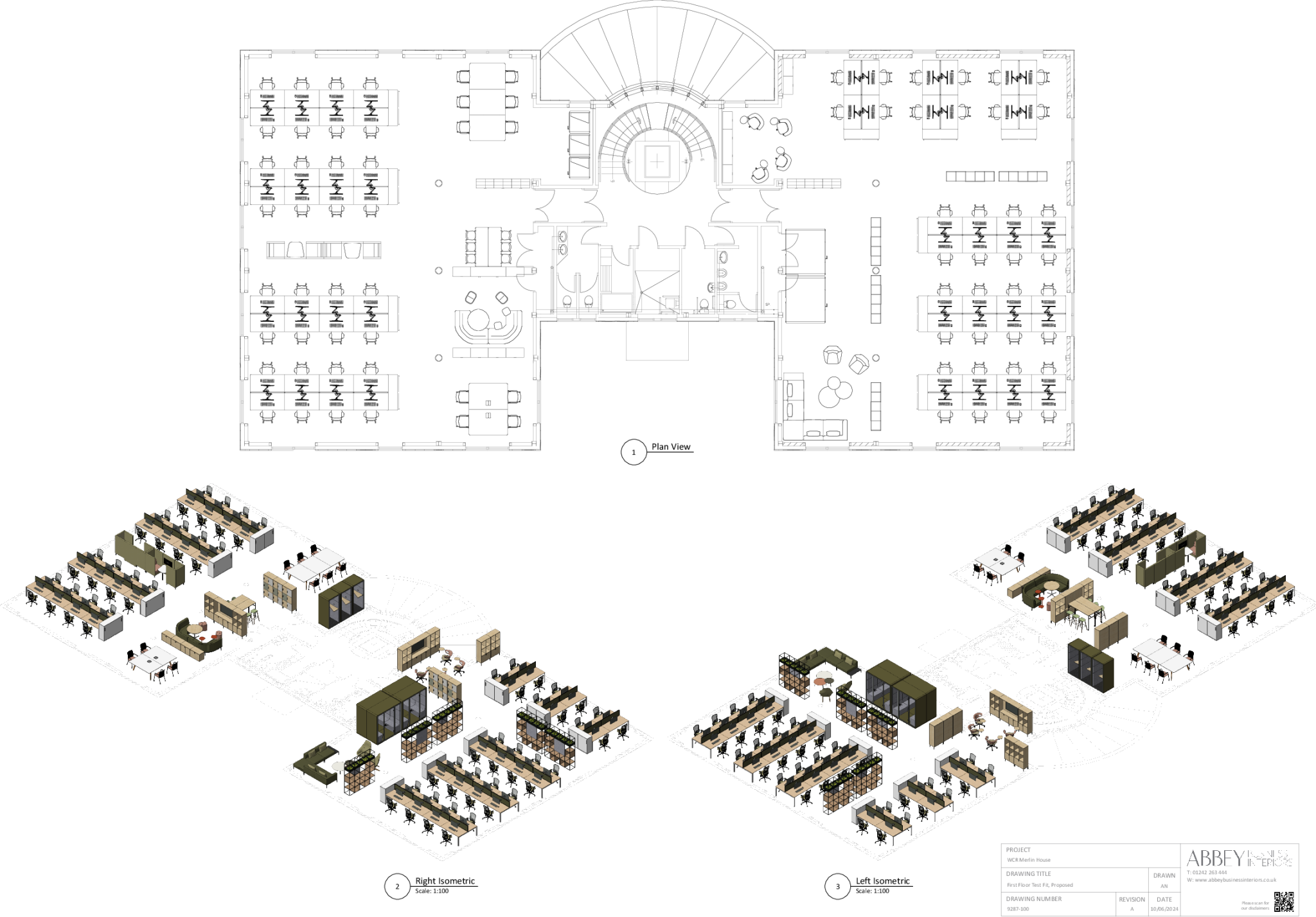 9287100A WCR Merlin House  First Floor Test Fit Proposed.pdf