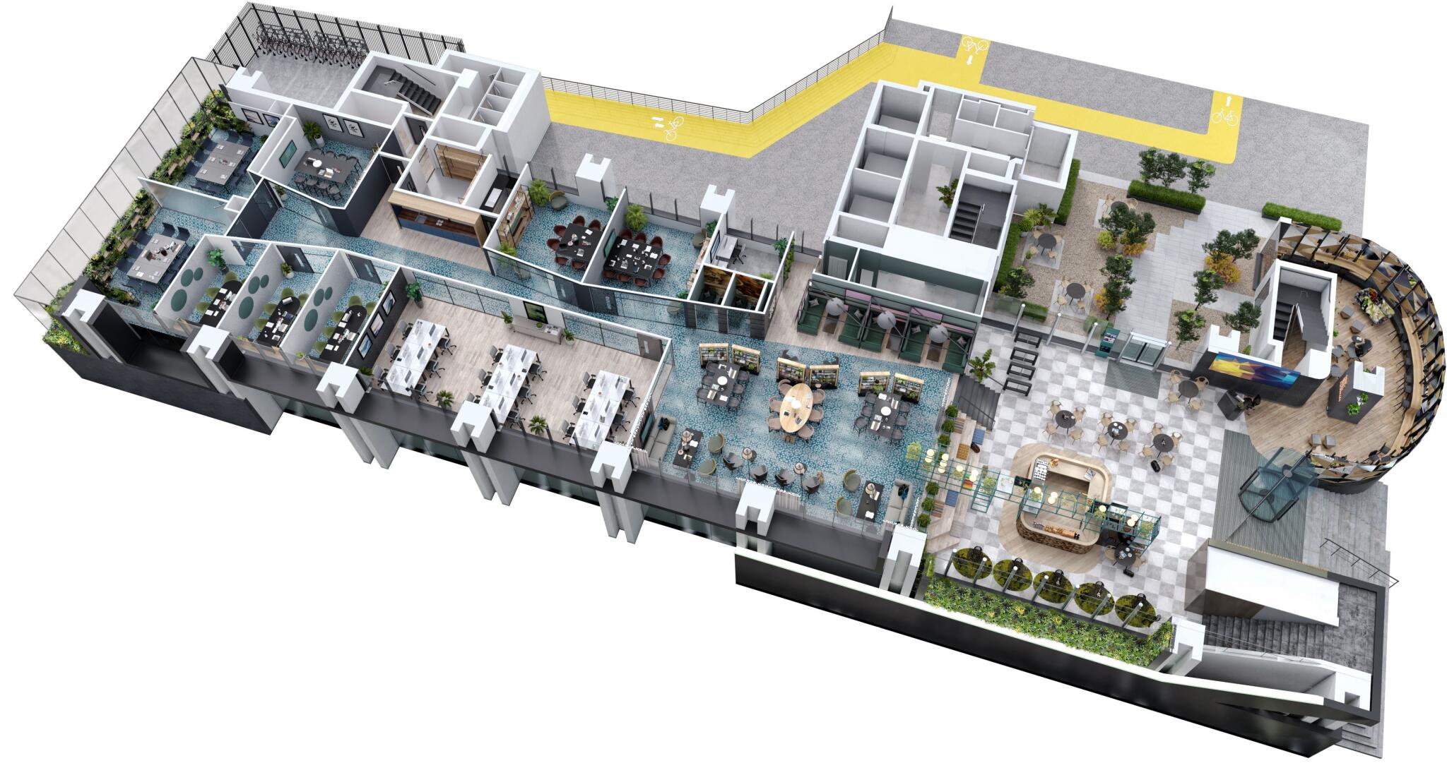 Floor Plan - Ground floor Amenity/Workspace