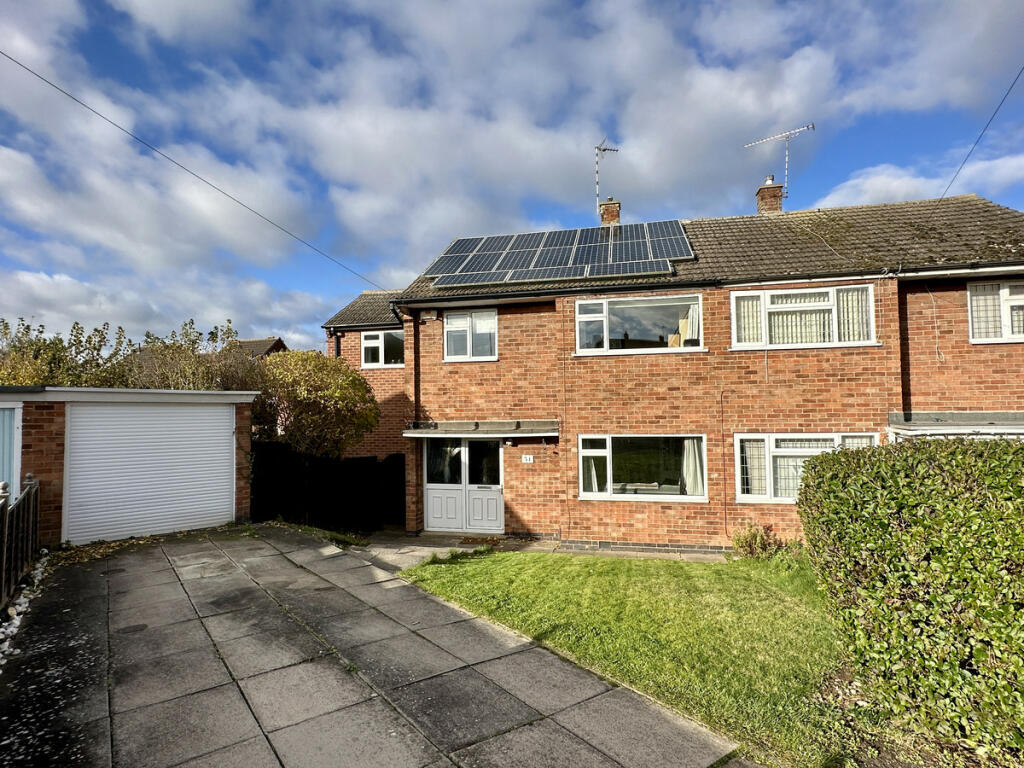 4 bedroom semi-detached house for sale in Falmouth Drive, Wigston, LE18