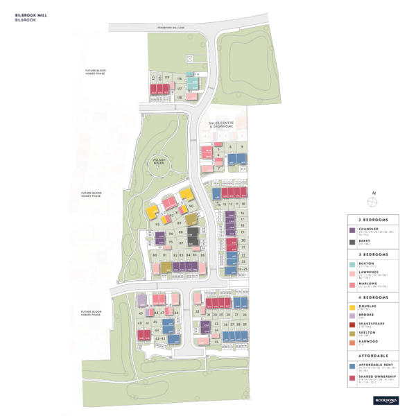 Contact Bilbrook Mill New Homes Development by Bloor Homes