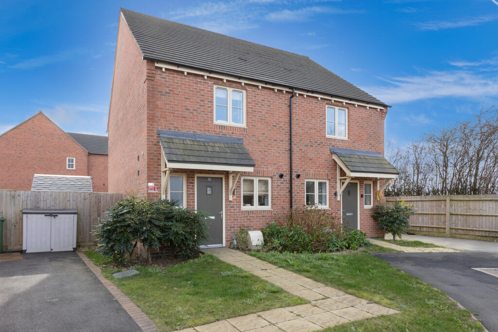 2 bedroom semidetached house for sale in Manse Drive, Kibworth