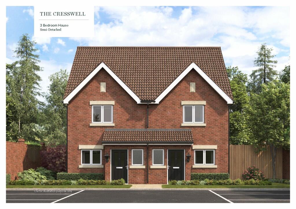 3 bedroom semidetached house for sale in The Cresswell, Taggart Homes