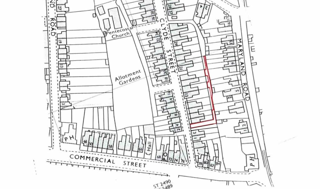 Land for sale in Access lane to the east of, Clyde Street, Risca