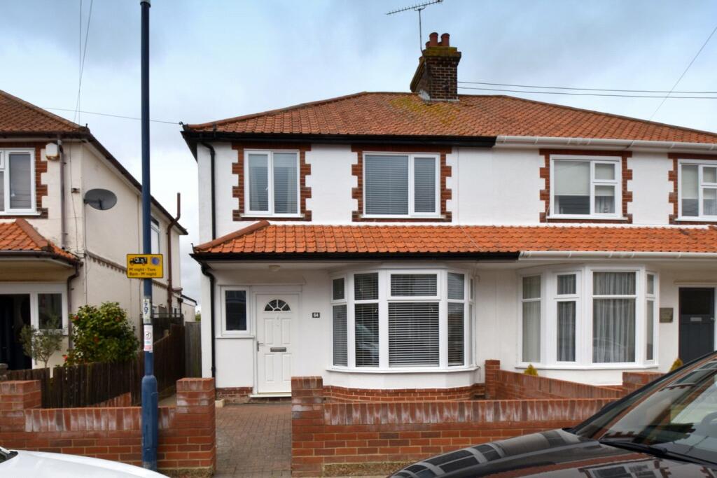 3 bedroom semidetached house for sale in Looe Road, Felixstowe, Suffolk, IP11