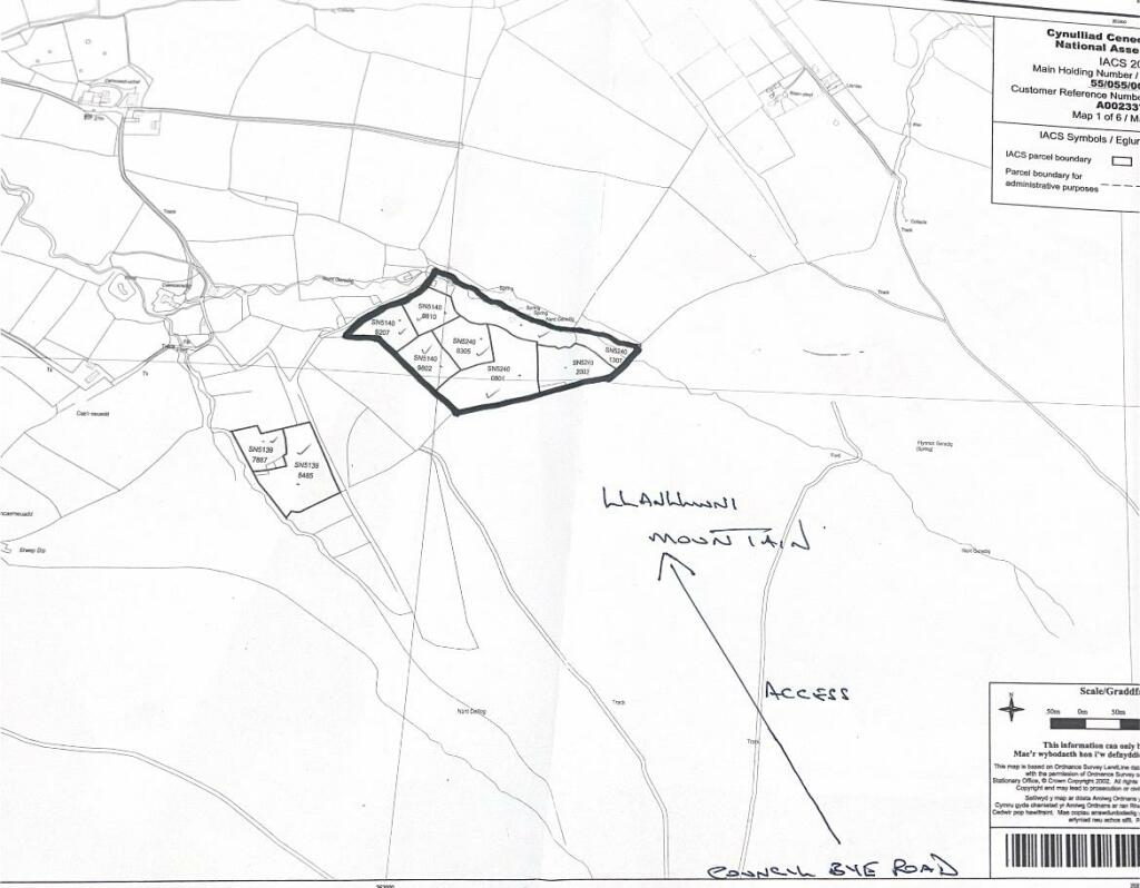 Farm land for sale in Part of Blaenplwyf, Llanybydder, SA40