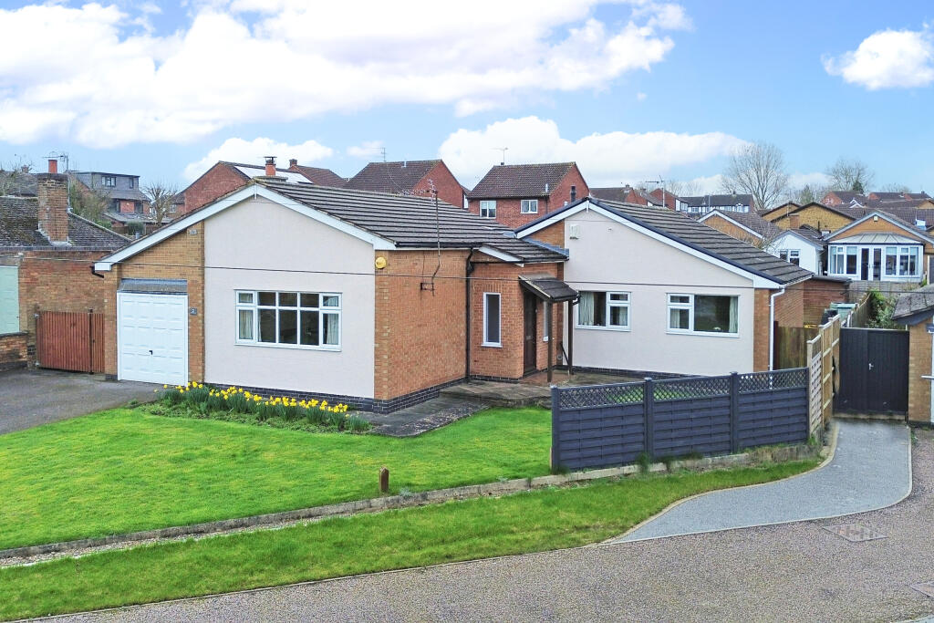 3 bedroom detached bungalow for sale in Castell Drive, Groby, Leicester, Leicestershire, LE6