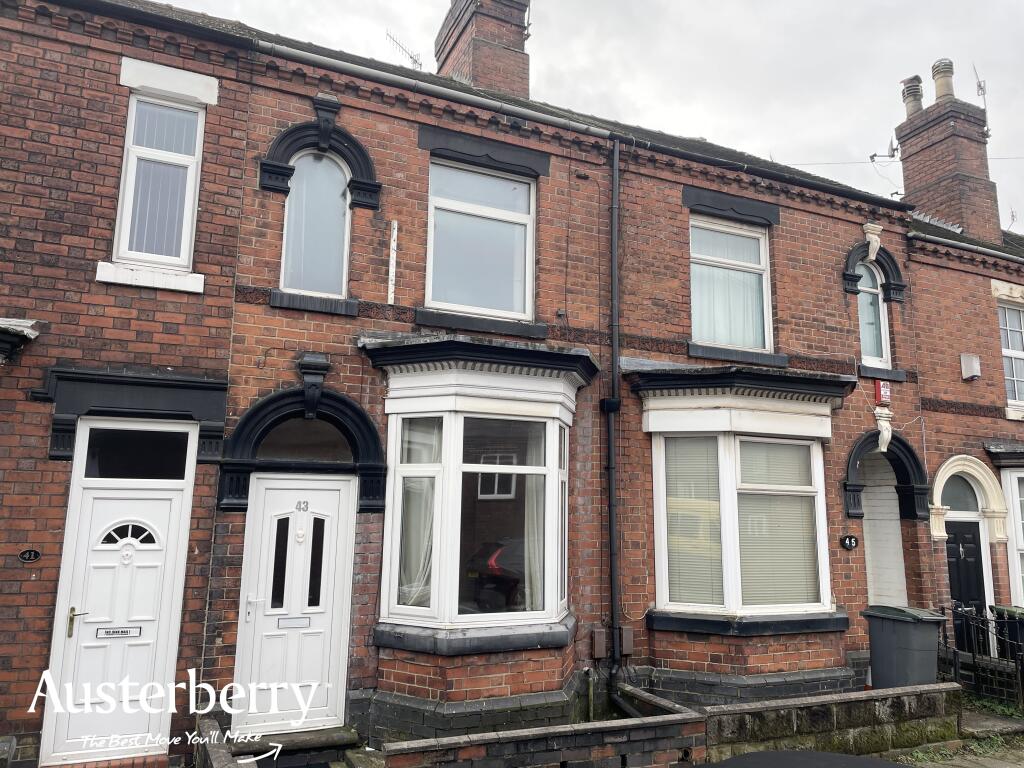 2 bedroom terraced house for sale in 43 Masterson Street, Stoke-On-Trent, Staffordshire ST4 3QB, ST4