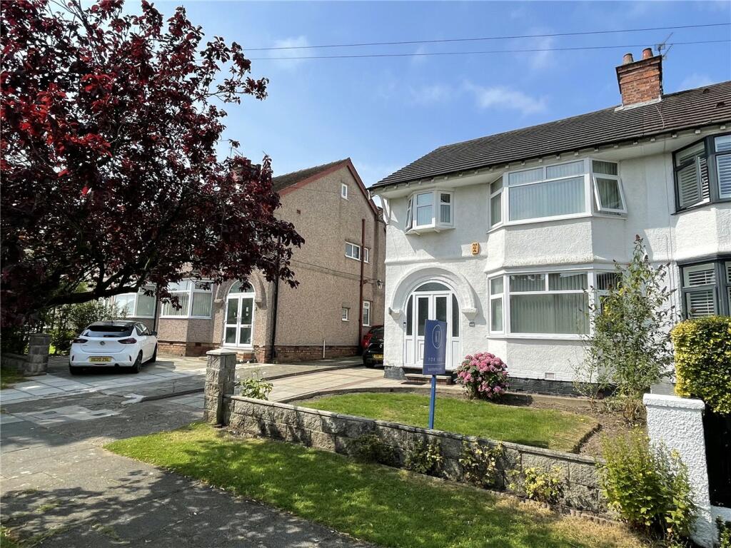 4 bedroom semidetached house for sale in Bickerton Avenue, Higher Bebington, Wirral, CH63
