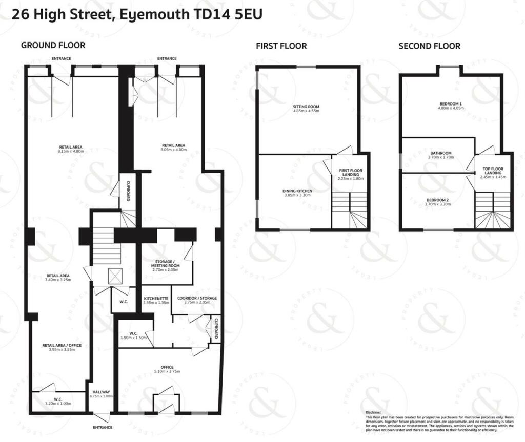 Shop for sale in Shop Premises, & Townhouse, 26A High Street, Eyemouth