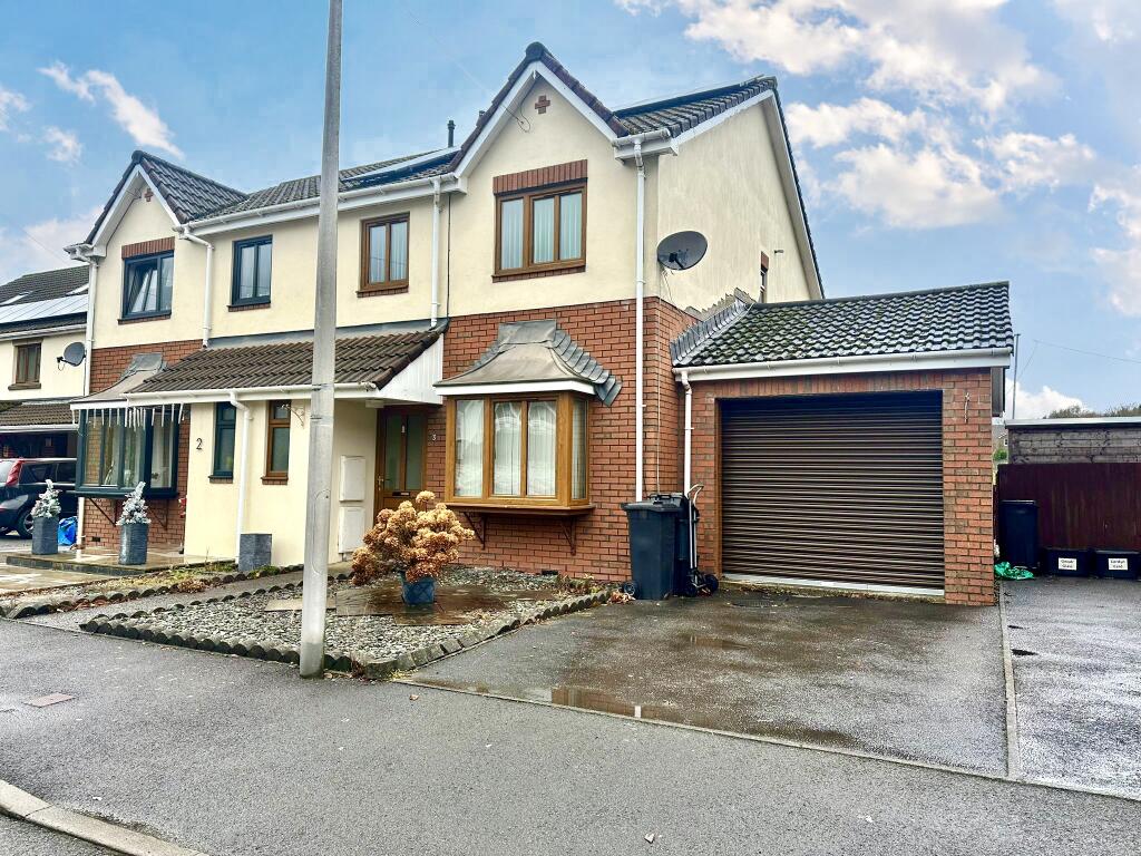 3 bedroom semidetached house for sale in Plymouth Gardens, Pentrebach CF48 4BA, CF48