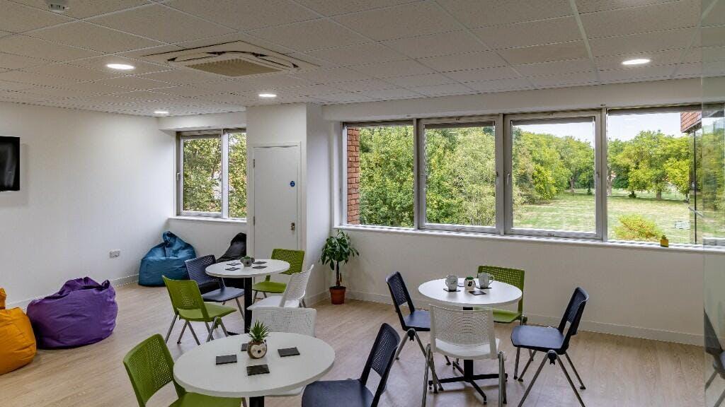 Communal Kitchen with park views