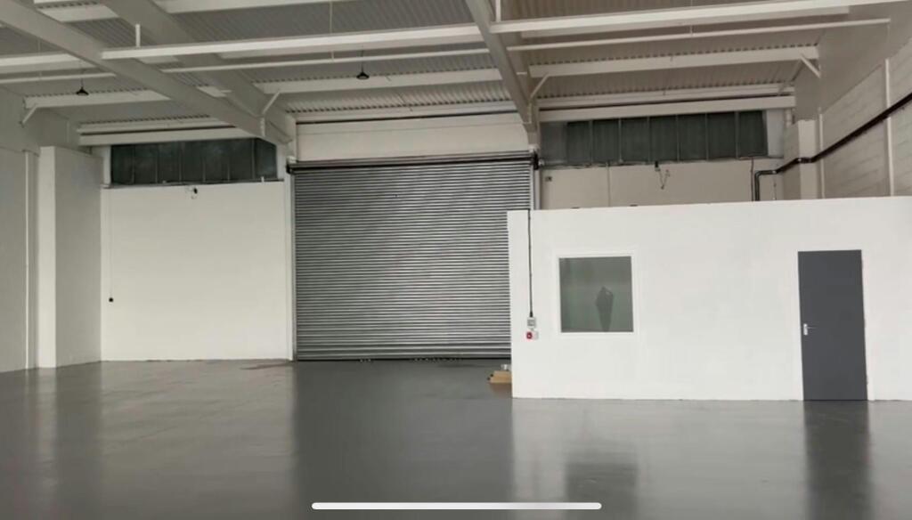 Unit F interior roller shutter office