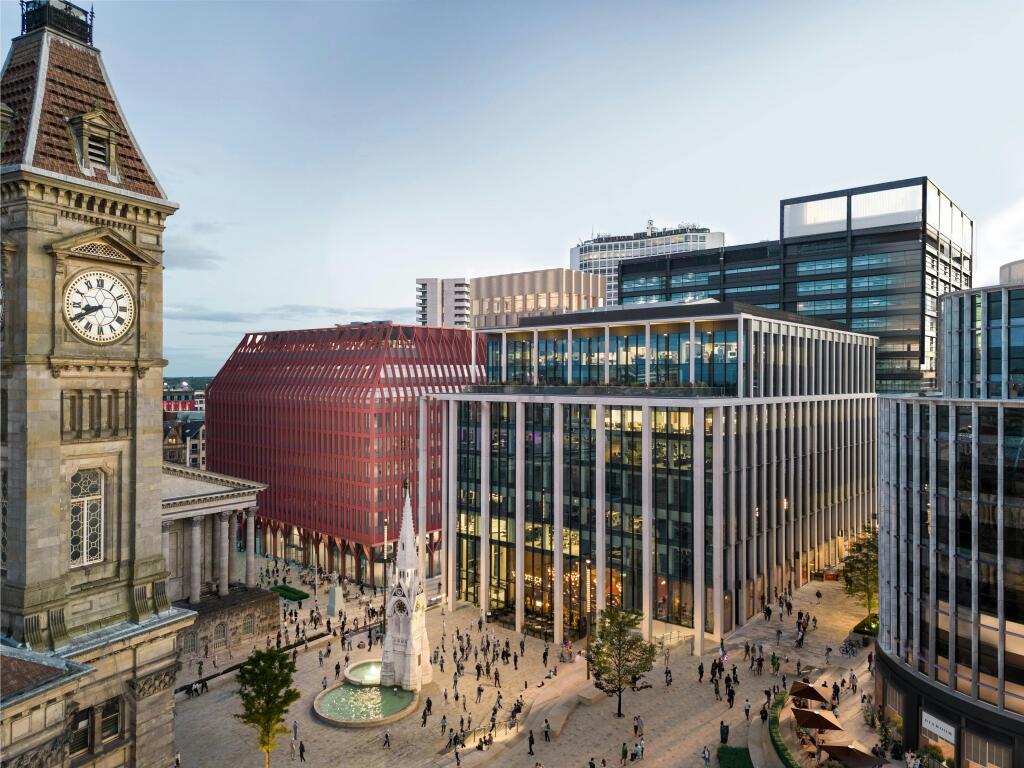Three Chamberlain Square Birmingham  CGI External Dusk View Jun23.jpg