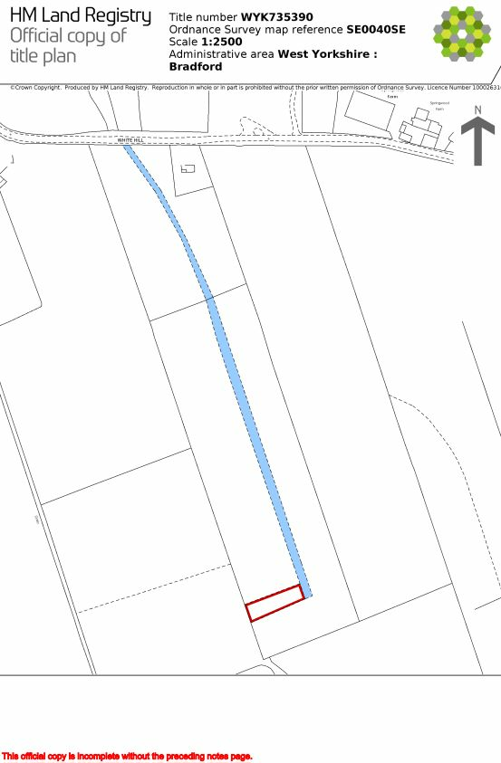 Land for sale in White Hill, Oakworth, Keighley, West Yorkshire, BD22