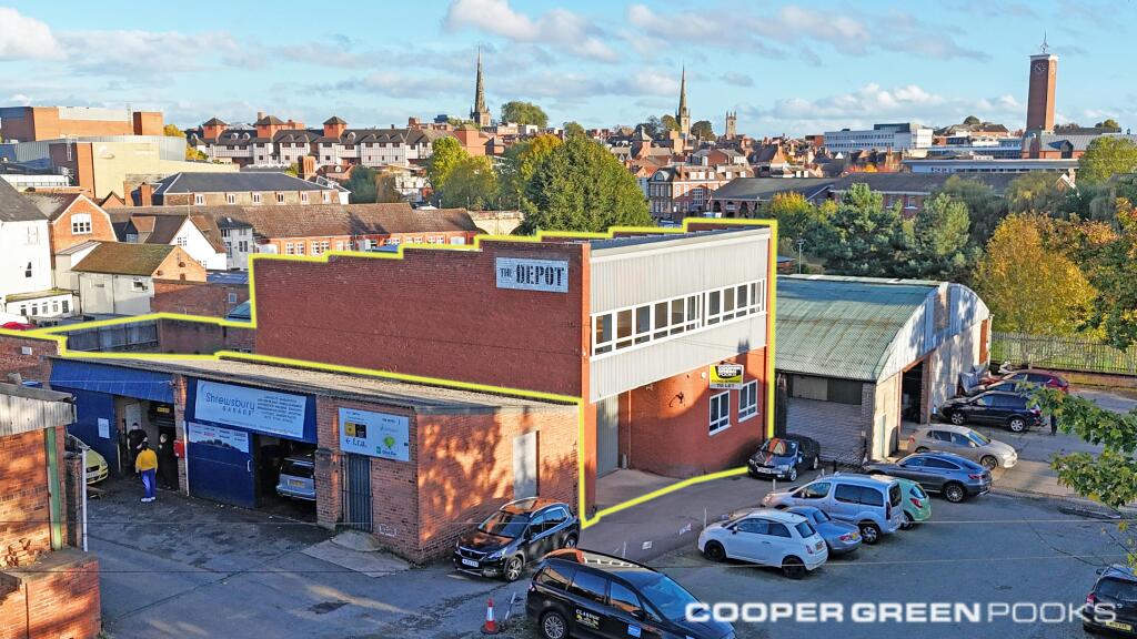 The Depot Silkmoor Frankwell front Shot 2024 Green line.jpg