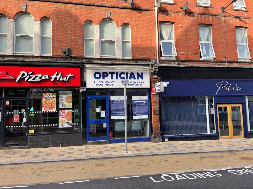 High street retail property for sale in 20 Beach Road, Littlehampton