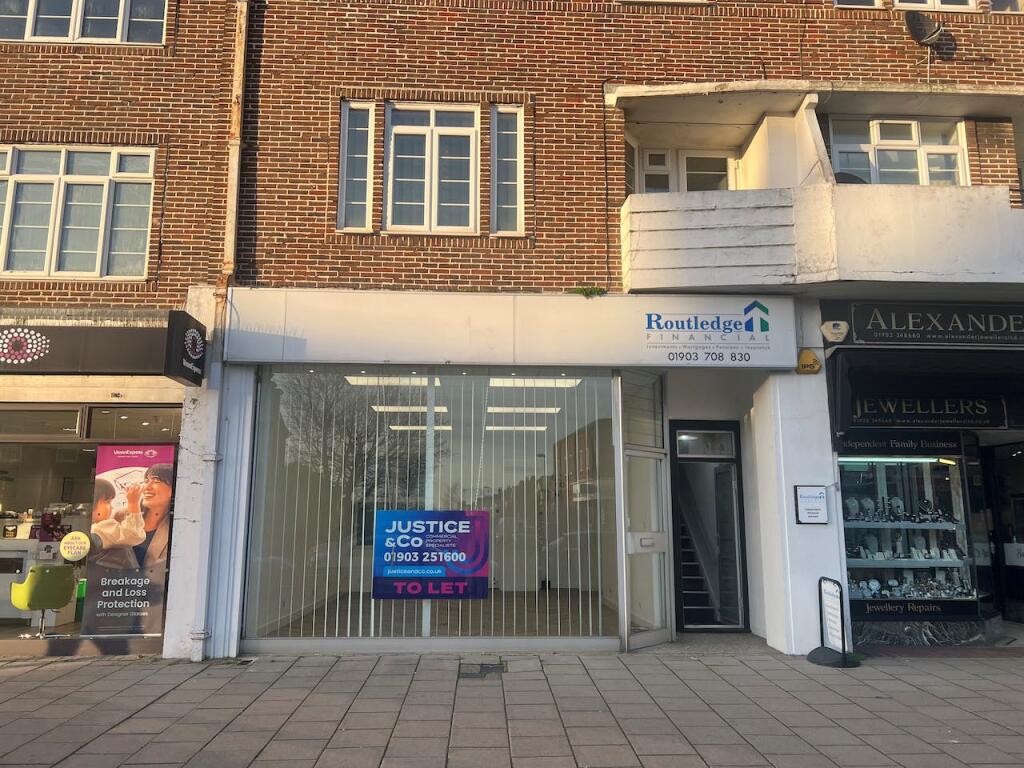 High street retail property to lease in 46 Goring Road, GoringbySea