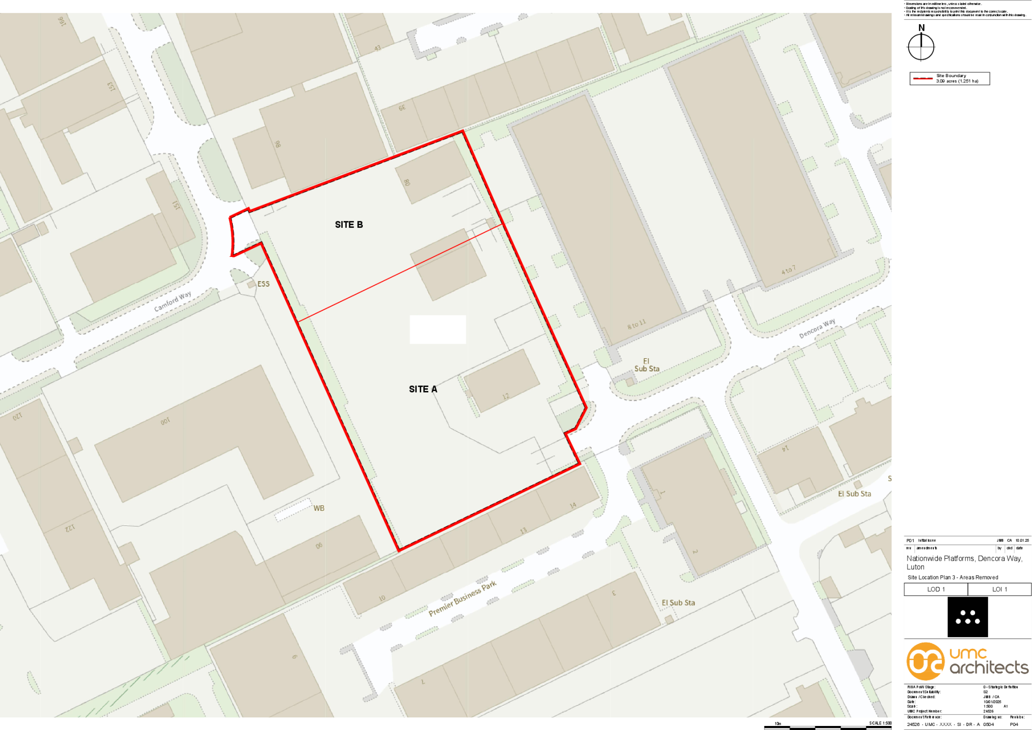 24526UMCXXXXSIDRA0504P04 Site Location Plan_Site Split v2.pdf