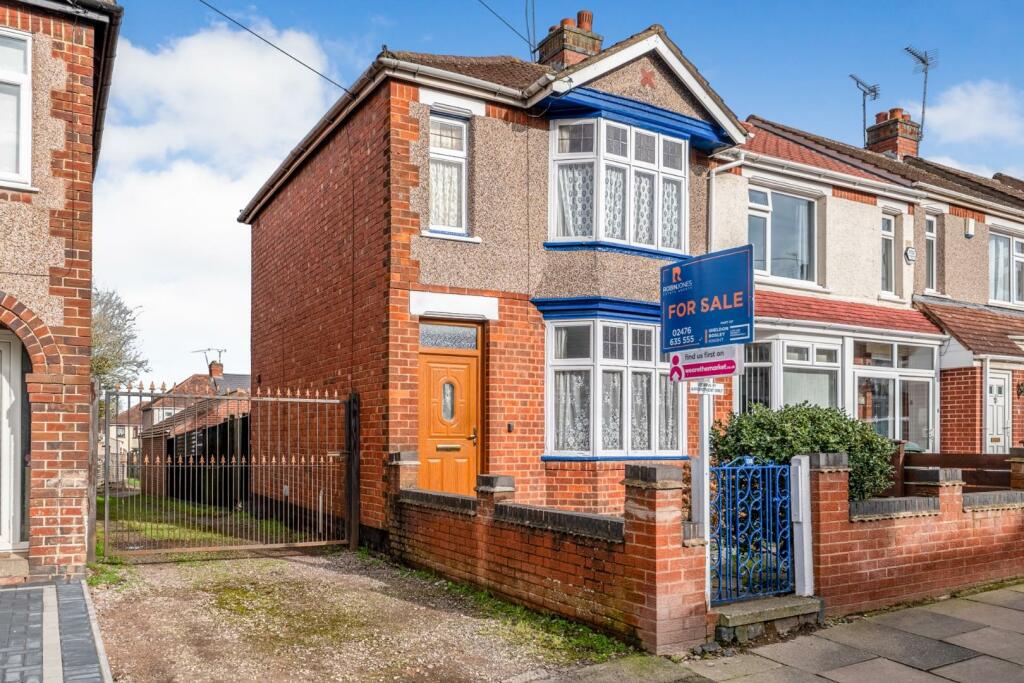 2 bedroom end of terrace house for sale in Honiton Road, Coventry, CV2