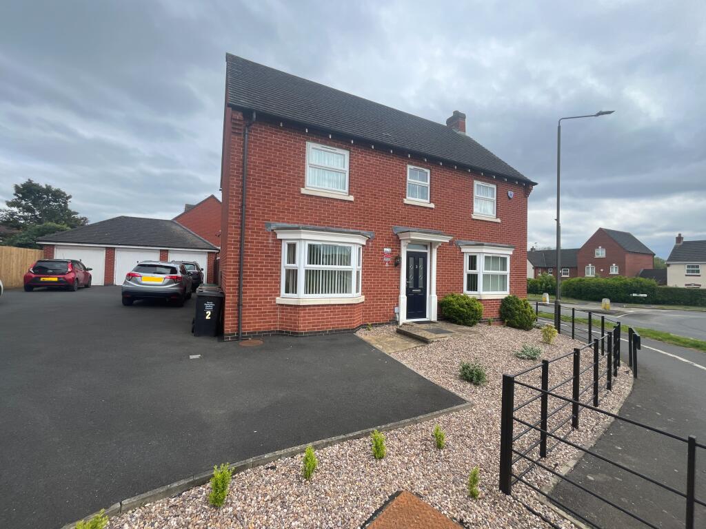 4 bedroom detached house for sale in Way, Church Gresley, DE11