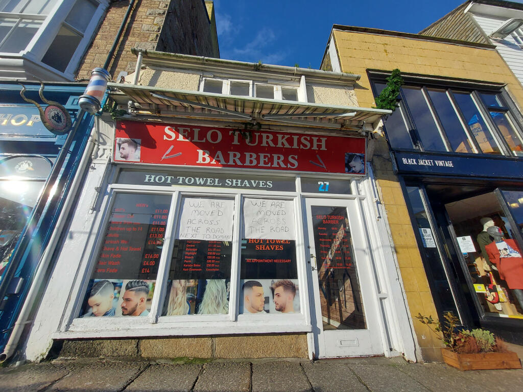 High street retail property for rent in Market Jew Street, Penzance