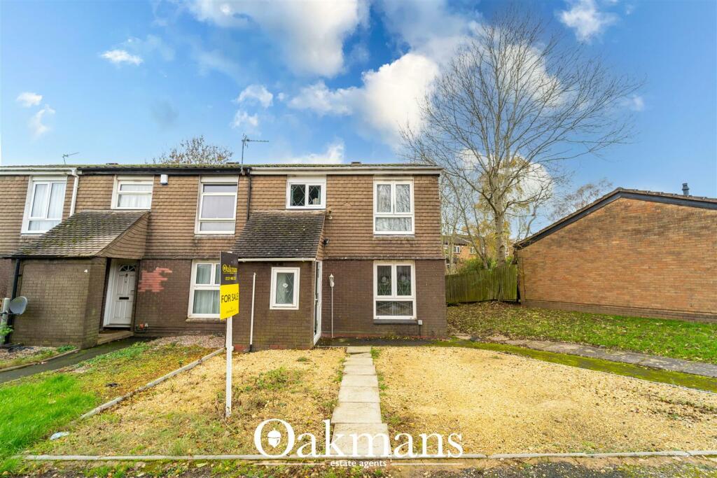 3 bedroom end of terrace house for sale in Radnor Close, Rednal ...