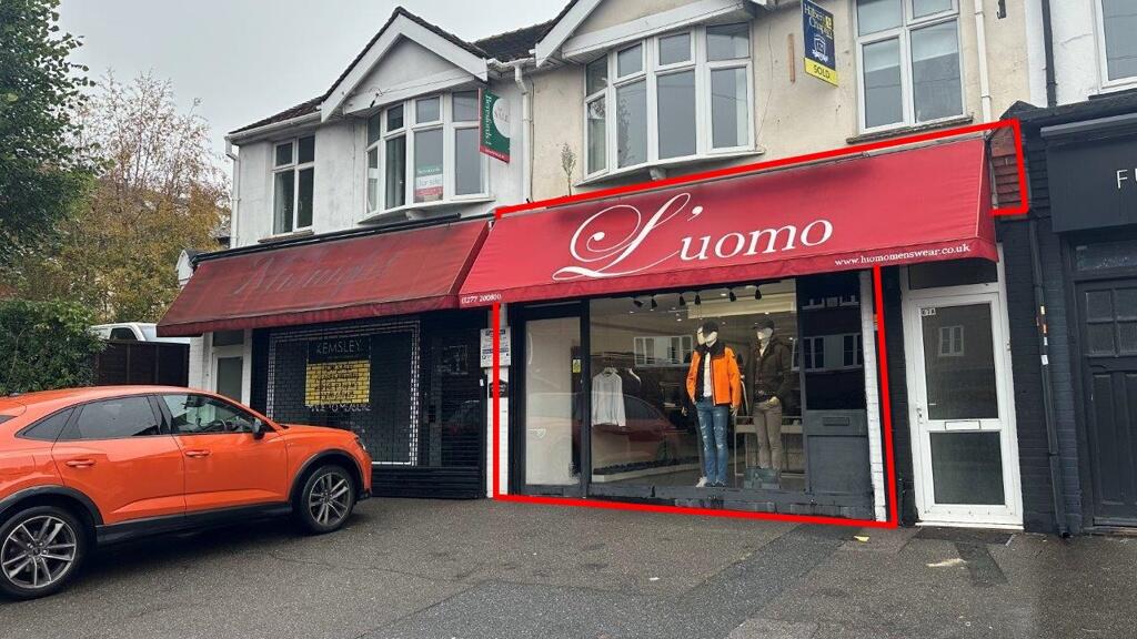 High street retail property for sale in 67, Shenfield Road, Shenfield
