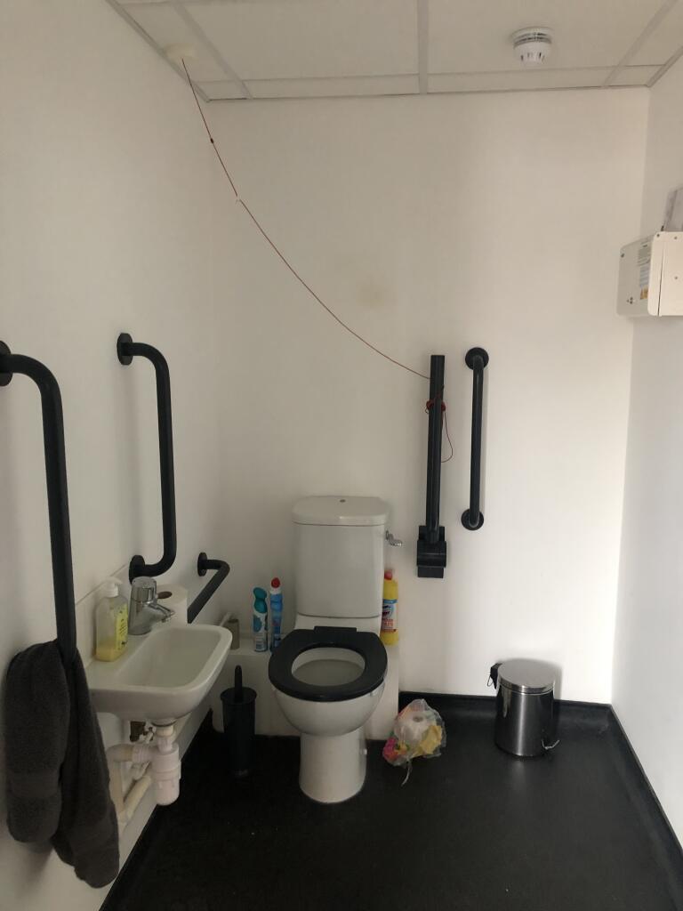 Disabled toilet within office