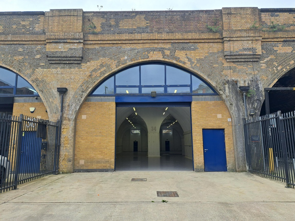 The front of an arch.