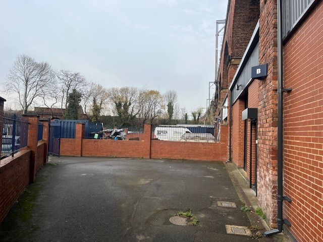 The front of an arch.