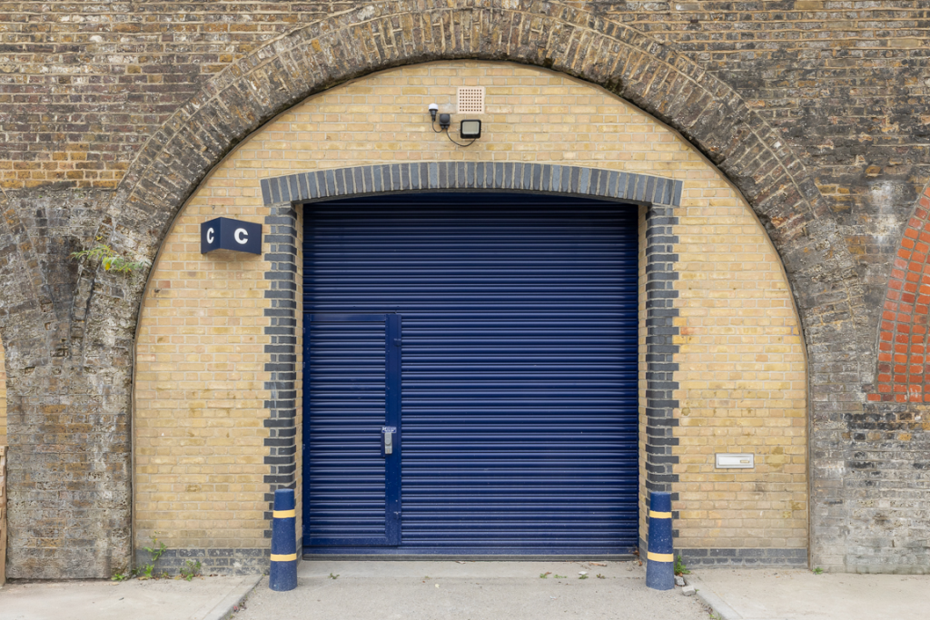 The front of an arch.