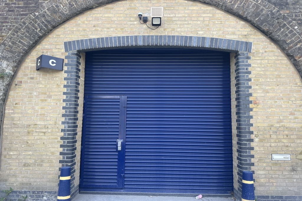 The front of an arch.
