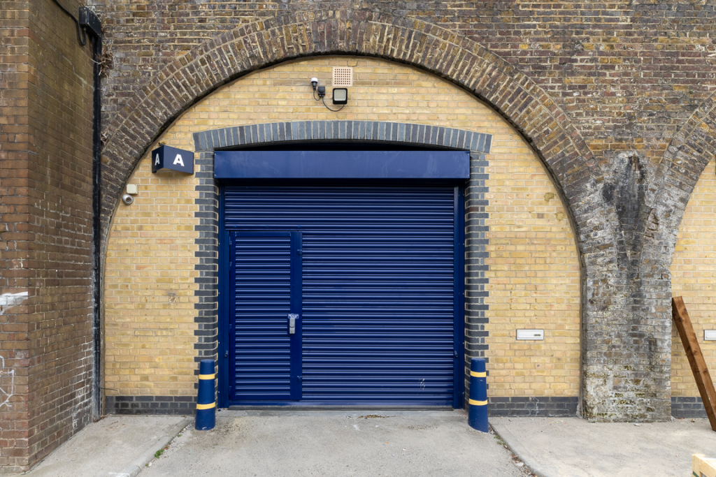 The front of an arch.