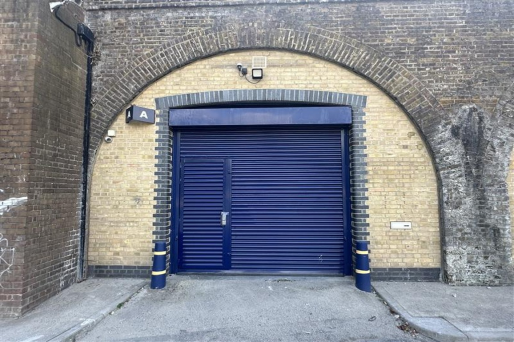 The front of an arch.
