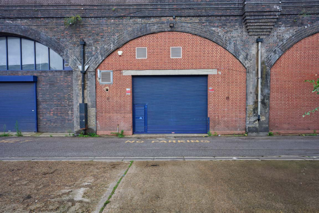 The front of an arch.