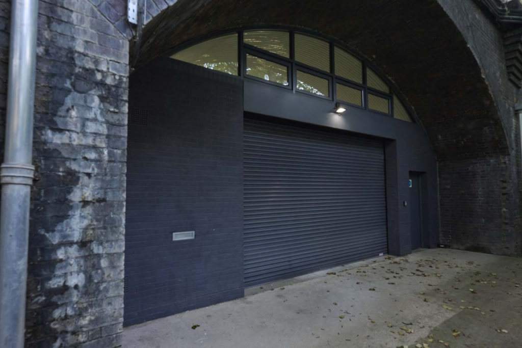 The front of an arch.