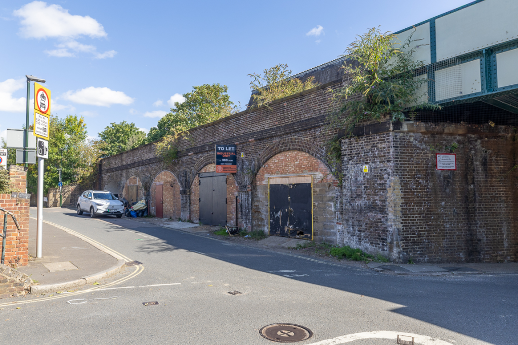 The front of multiple arches