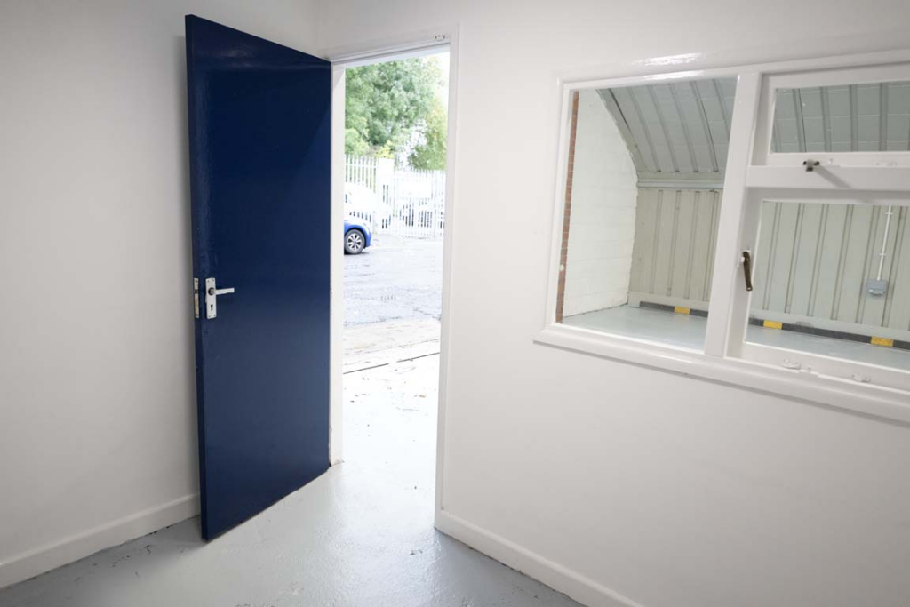 An empty arch with lining