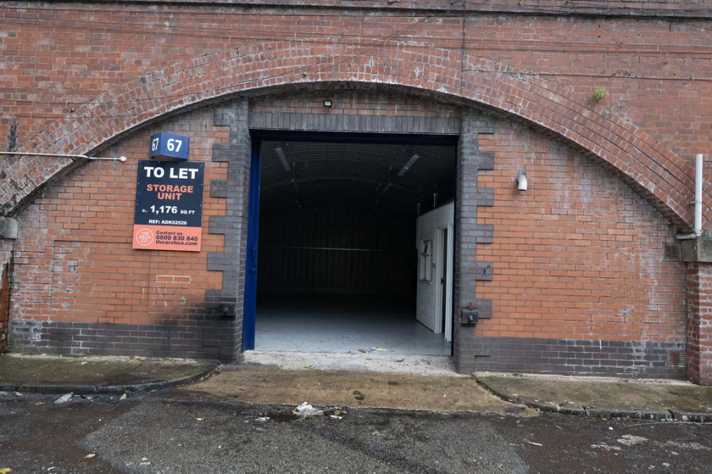 The front of an arch.