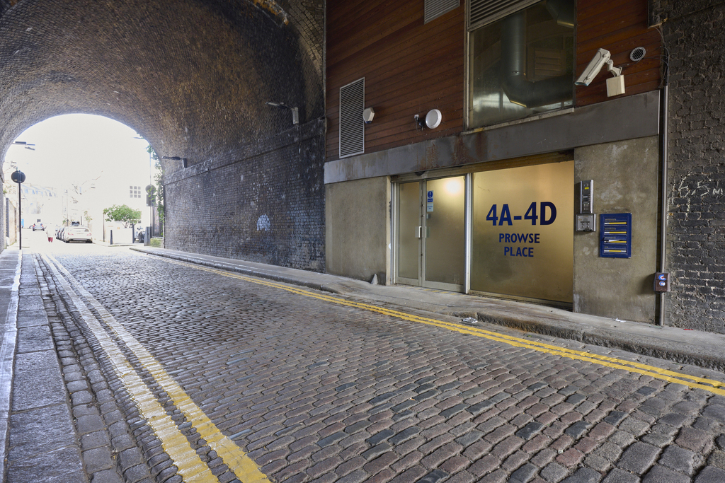 The front of an arch.