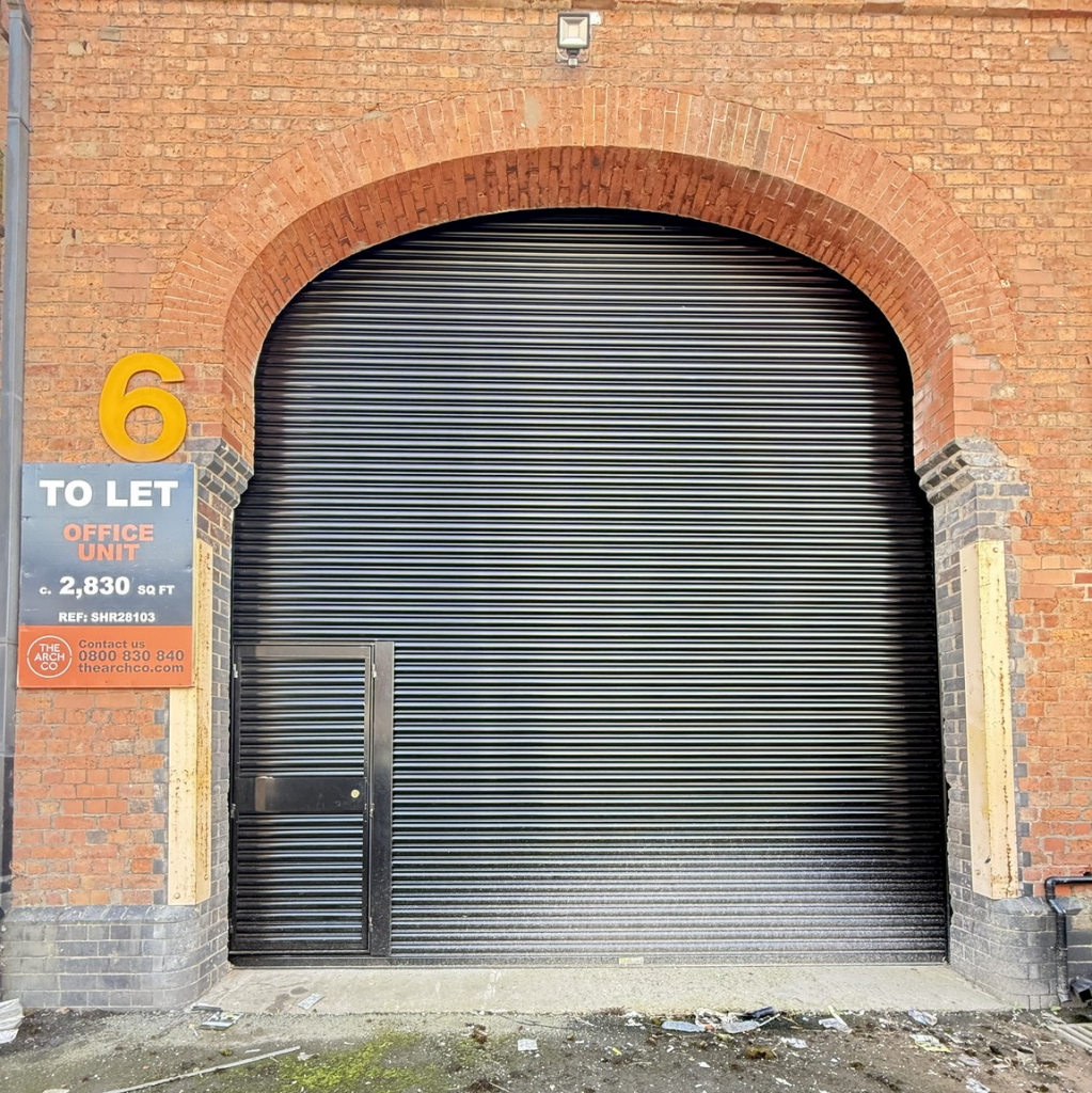 The front of an arch.