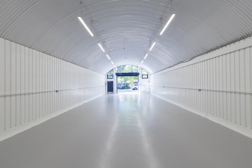 The front of an arch.