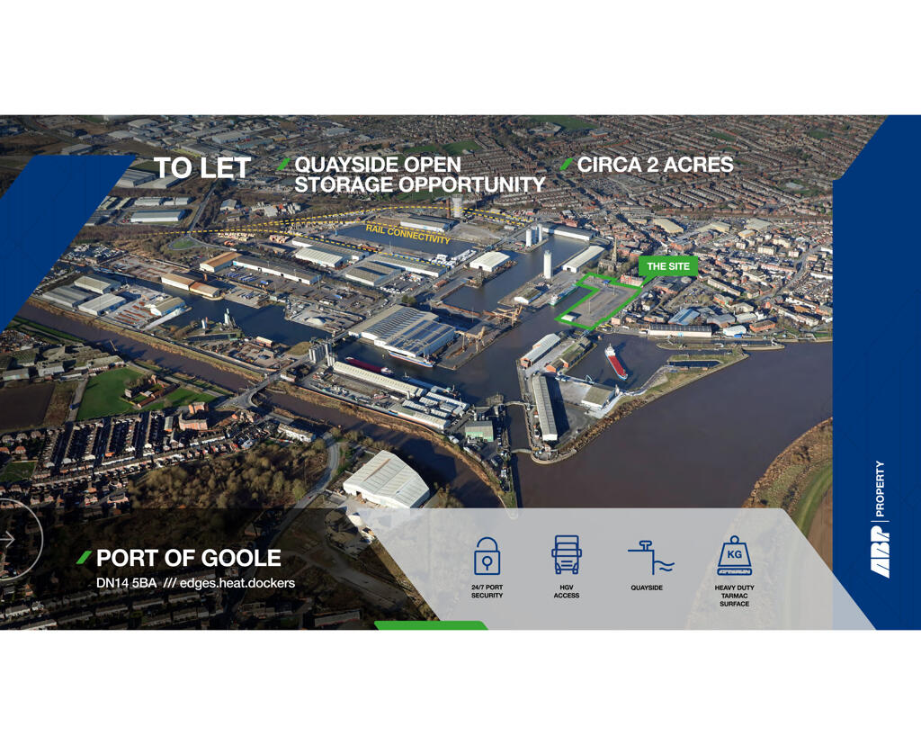 Main image of property: 2.4 Acres Quayside, Port Of Goole, Goole, East Riding Of Yorkshire, DN14 5BA