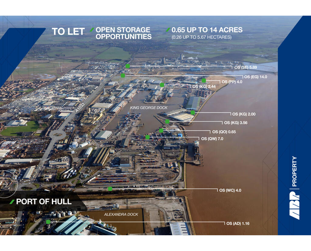 Main image of property: Open Storage Opportunities, King George Dock, Hull, East Yorkshire, HU9