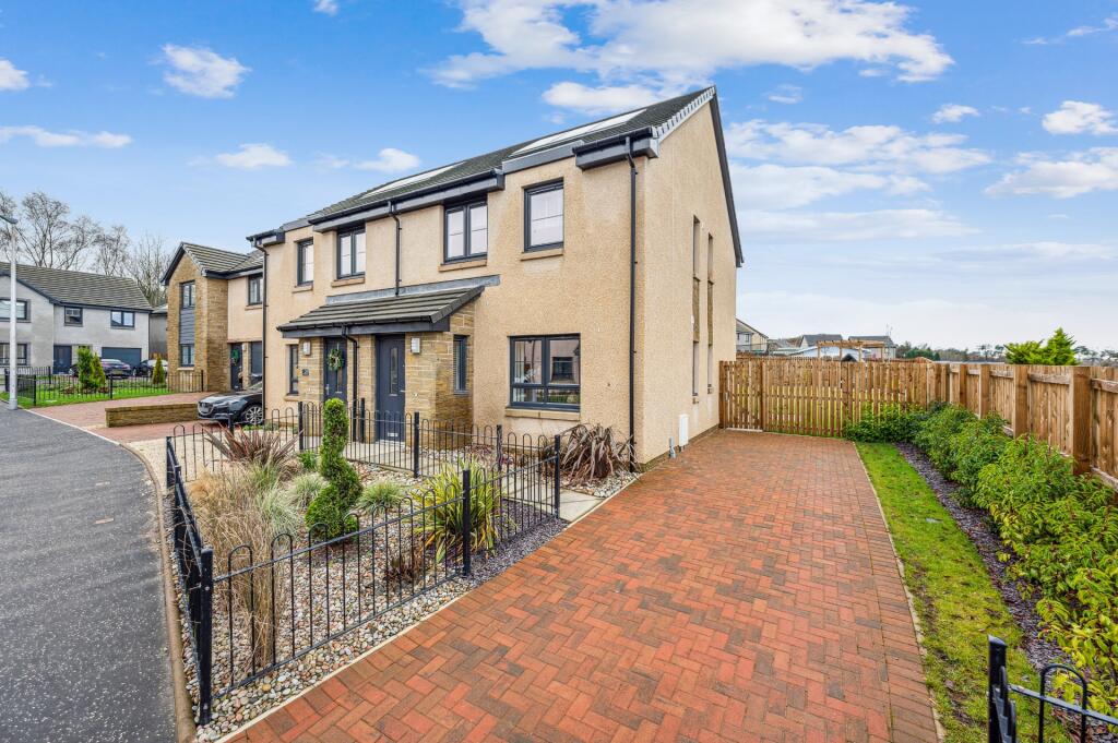 3 bedroom semi-detached house for sale in Orchid Park, Plean, Stirling ...
