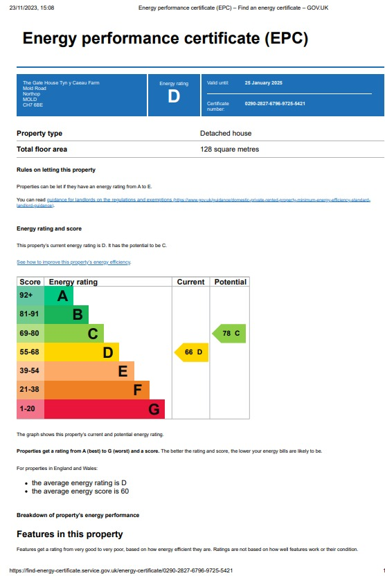 3 bedroom detached house for sale in Tyn Y Caeau Farm, Mold Road, Northop, Mold, Flintshire, CH7