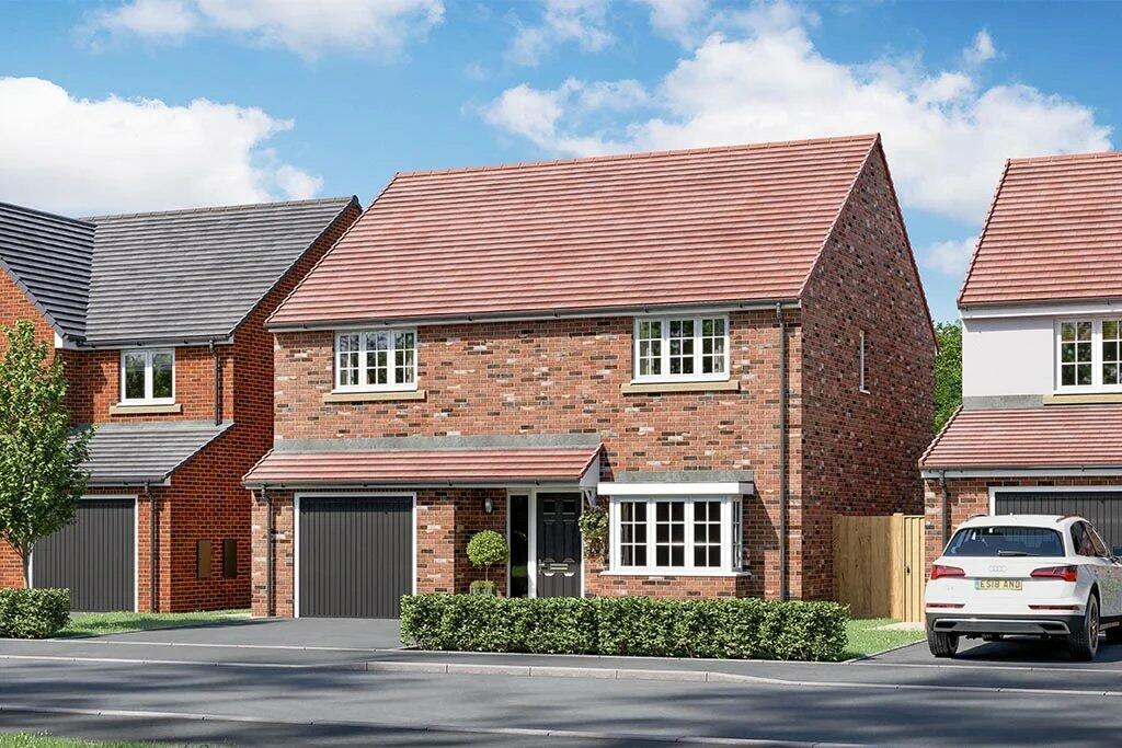 4 bedroom detached house for sale in Goldcrest Avenue, Farington Moss, Leyland, Lancashire, PR26