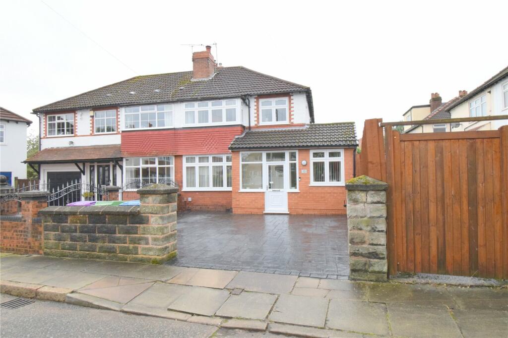 4 bedroom house for sale in Manor Crescent, Liverpool, Merseyside, L25